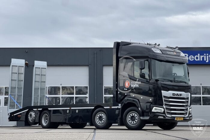 Nieuwe DAF FAX XF 480 transporttruck toegevoegd aan het wagenpark van Koopman Rental Winterswijk